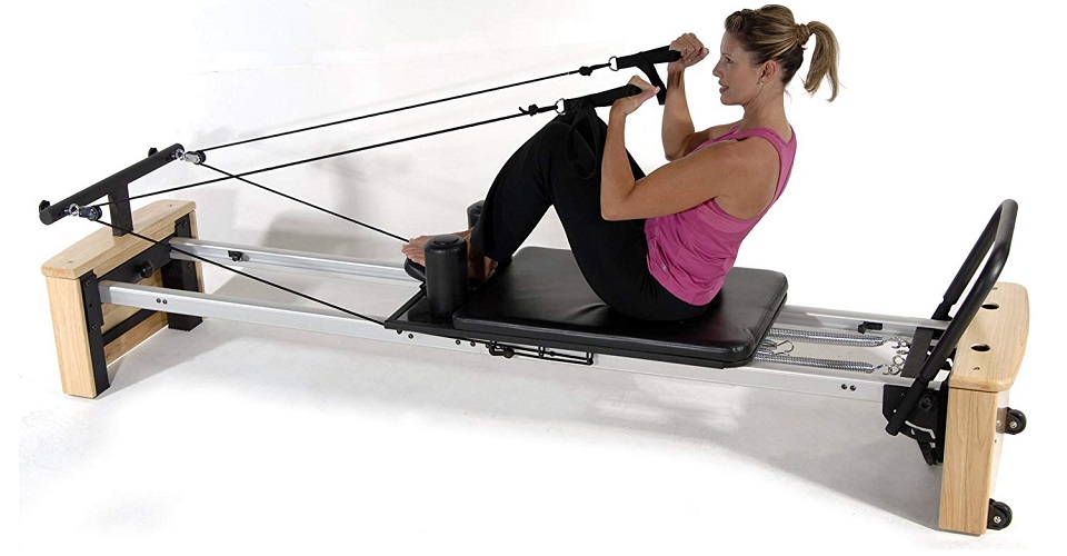 Pilates Power Gym 3-Elevation Mini Reformer Exercise Machine - 7119865 - HSN